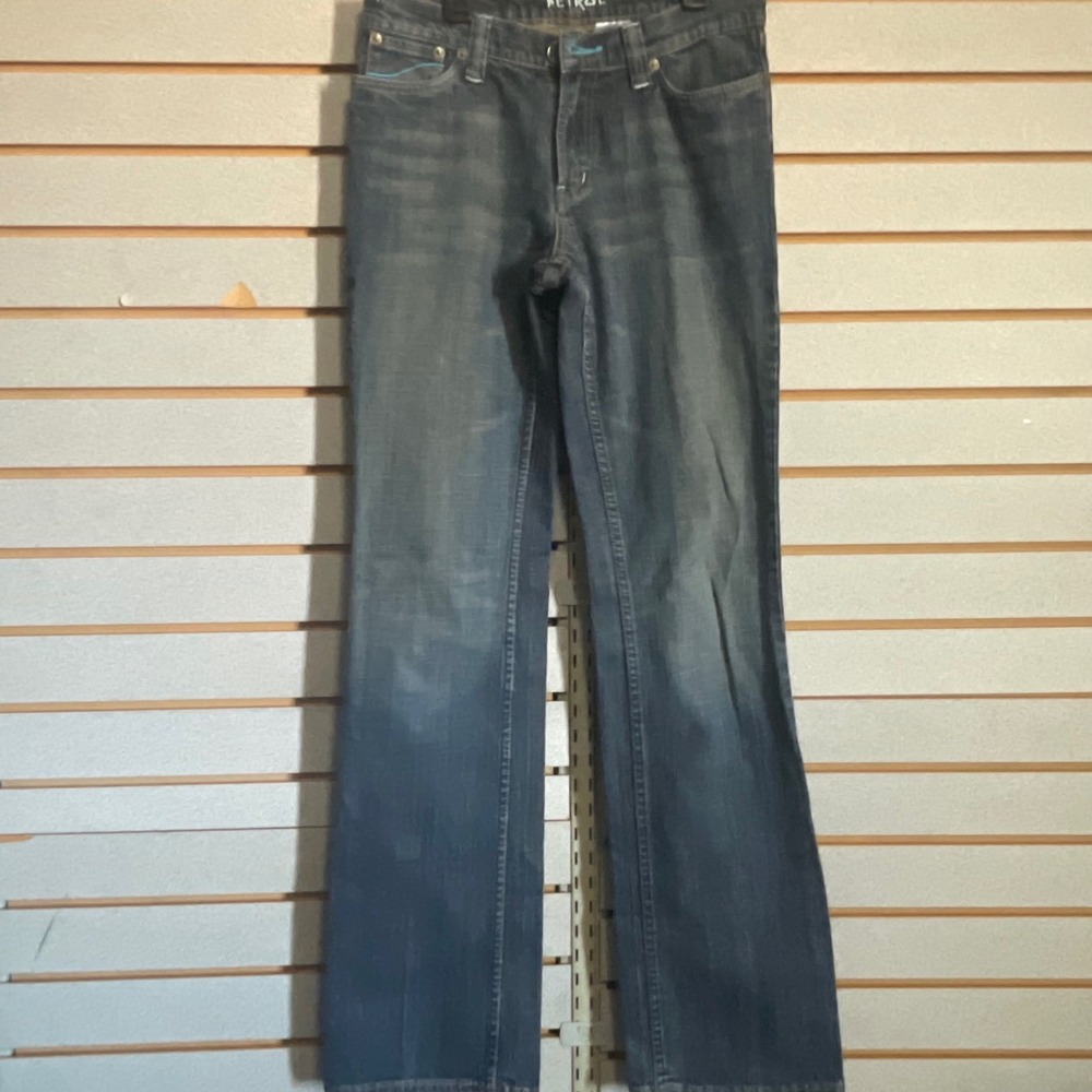 Petrol Elisa Womens W26 L34 Blue Bootcut Jeans‎ Turquoise Contrast Stitch Y2K